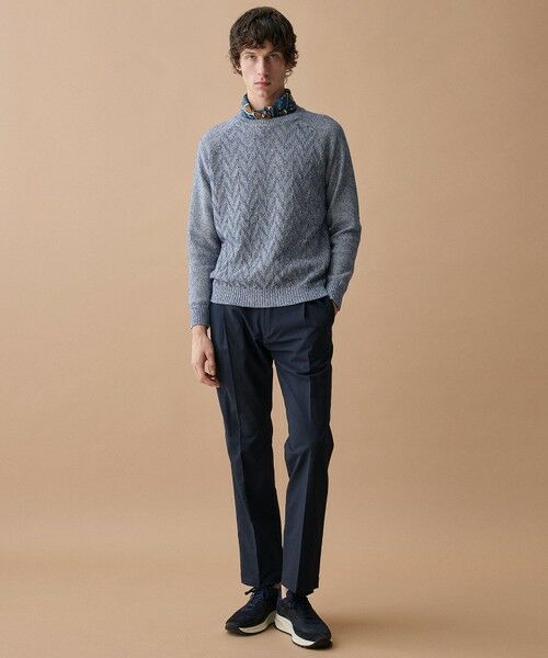 JOSEPH ABBOUD / ジョセフ アブード ニット・セーター | 【エコ素材和紙使用・日本素材】和紙杢メッシュクルーネック ニット | 詳細10