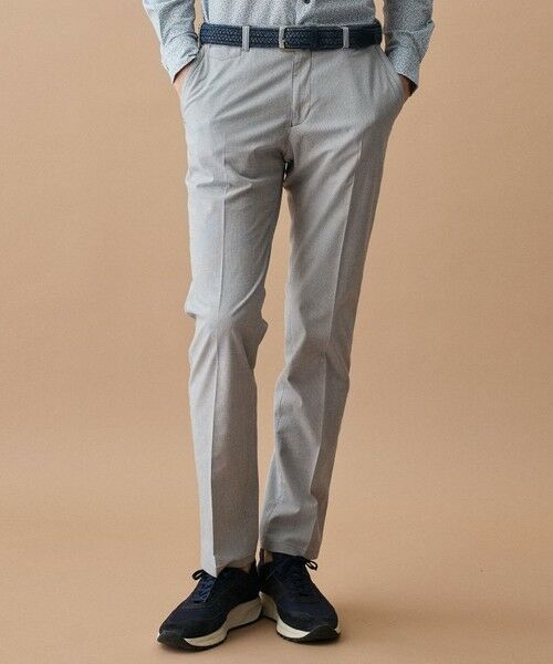 JOSEPH ABBOUD / ジョセフ アブード その他パンツ | 【キングサイズ・ウエストも伸びる!オーガニックコットン使用】ムリネサマー パンツ（ライトグレー系）