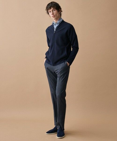 JOSEPH ABBOUD / ジョセフ アブード スラックス・ドレスパンツ | 【ウエストも伸びる!/清涼/軽量/ストレッチ】クールピケストレッチ パンツ | 詳細7