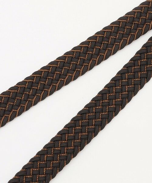 JOSEPH ABBOUD / ジョセフ アブード ベルト・サスペンダー | 【イタリア素材・ストレッチ・日本製】メランジグリッドストレッチ ベルト | 詳細2