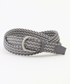 JOSEPH ABBOUD / ジョセフ アブード ベルト・サスペンダー | 【キングサイズ・イタリア素材・ストレッチ・日本製】メランジグリッドストレッチ ベルト