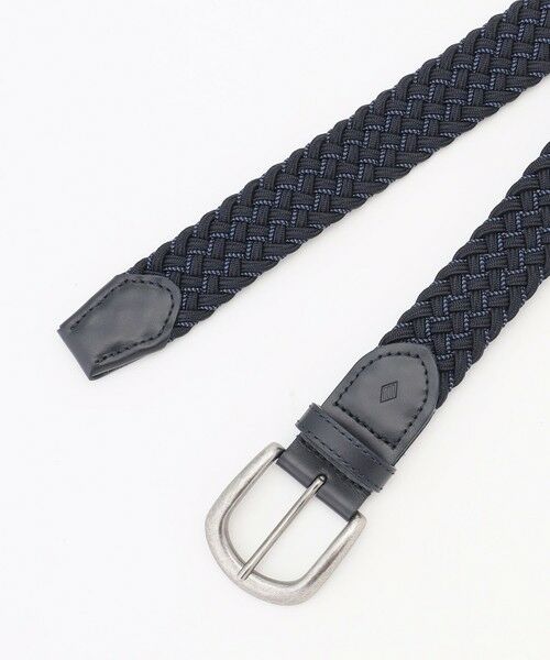 JOSEPH ABBOUD / ジョセフ アブード ベルト・サスペンダー | 【キングサイズ・イタリア素材・ストレッチ・日本製】メランジグリッドストレッチ ベルト | 詳細1