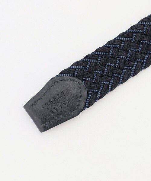 JOSEPH ABBOUD / ジョセフ アブード ベルト・サスペンダー | 【キングサイズ・イタリア素材・ストレッチ・日本製】メランジグリッドストレッチ ベルト | 詳細3