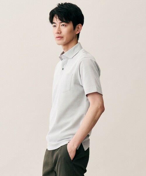 JOSEPH ABBOUD / ジョセフ アブード ポロシャツ | 【日本素材・オーガニックコットン使用】オーガニックコットンクールビズ ポロ | 詳細1