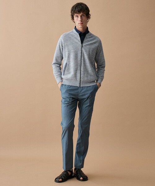 JOSEPH ABBOUD / ジョセフ アブード その他パンツ | 【ウエストも伸びる夏パンツ!/ストレッチ/軽量/Eco撥水/オーガニックコットン使用】マイクロピケストレッチ パンツ | 詳細5