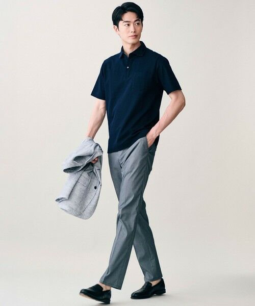 JOSEPH ABBOUD / ジョセフ アブード その他パンツ | 【ウエストも伸びる夏パンツ!/ストレッチ/軽量/Eco撥水/オーガニックコットン使用】マイクロピケストレッチ パンツ | 詳細8