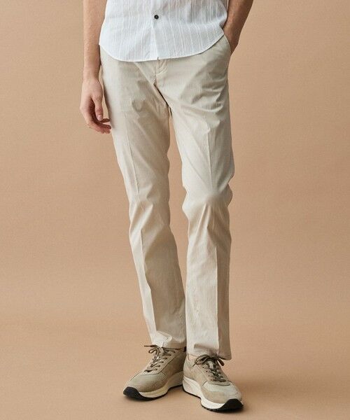 JOSEPH ABBOUD / ジョセフ アブード その他パンツ | 【ウエストも伸びる!/ストレッチ/軽量/Eco撥水/オーガニックコットン使用】マイクロピケストレッチ パンツ（ベージュ系8）
