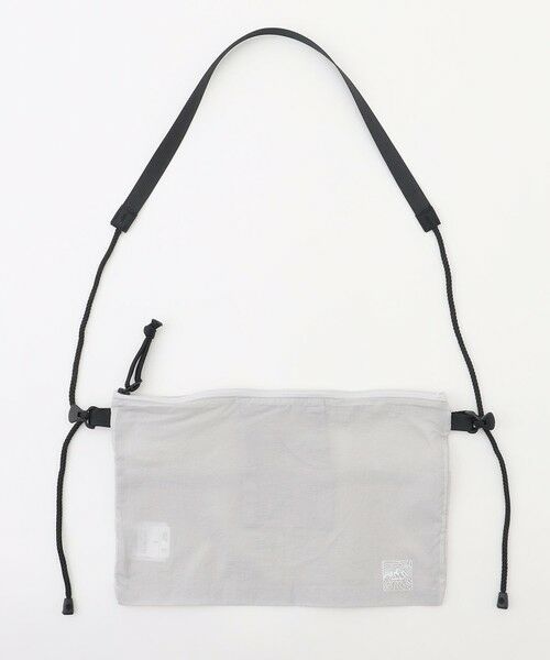 JOSEPH ABBOUD / ジョセフ アブード ショルダーバッグ | 【軽量/ECO撥水/小さくたためる】ナイロンフライリップサコッシュ（ライトグレー系）