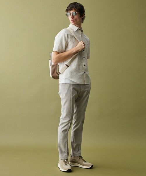 JOSEPH ABBOUD / ジョセフ アブード シャツ・ブラウス | 【清涼・リネンブレンド】コットンリネン ボイルフラワープリント 半袖シャツ | 詳細2