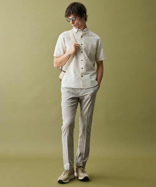 JOSEPH ABBOUD / ジョセフ アブード シャツ・ブラウス | 【清涼・リネンブレンド】コットンリネン ボイルフラワープリント 半袖シャツ | 詳細3