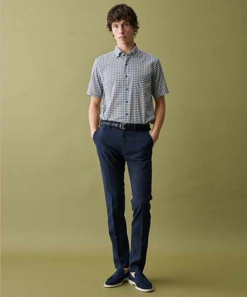 JOSEPH ABBOUD / ジョセフ アブード シャツ・ブラウス | 【綿100％・JAPANファブリック】パナマボイルプリント 半袖シャツ | 詳細2