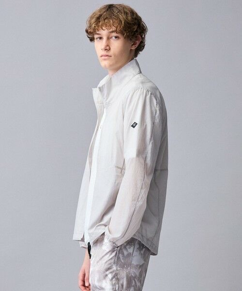 JOSEPH ABBOUD / ジョセフ アブード ナイロンジャケット | 【軽量/ECO撥水/ポケッタブル】ナイロンフライリップ ブルゾン（ライトグレー系）