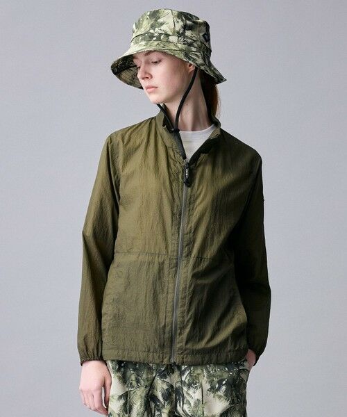 JOSEPH ABBOUD / ジョセフ アブード ナイロンジャケット | 【軽量/ECO撥水/ポケッタブル】ナイロンフライリップ ブルゾン（カーキ系）