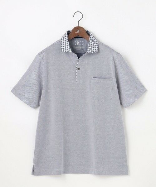 JOSEPH ABBOUD / ジョセフ アブード ポロシャツ | 【キングサイズ・愛されて21年！オーガニックコットン使用】ダディ ポロシャツ（ダルブルー系）