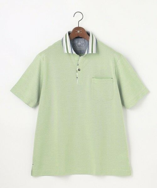 JOSEPH ABBOUD / ジョセフ アブード ポロシャツ | 【キングサイズ・愛されて21年！オーガニックコットン使用】ダディ ポロシャツ（ライトグリーン系）