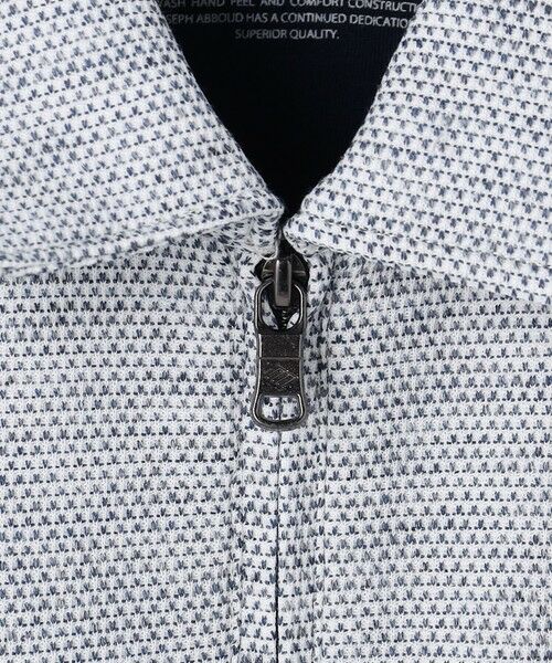 JOSEPH ABBOUD / ジョセフ アブード ポロシャツ | 【キングサイズ・フランス産リネン×日本の技術・清涼感】ノルマンディリネントップジャージ ジップ ポロシャツ | 詳細3