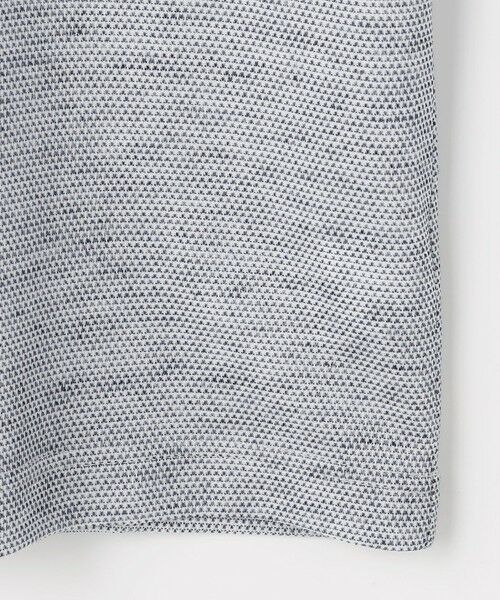 JOSEPH ABBOUD / ジョセフ アブード ポロシャツ | 【キングサイズ・フランス産リネン×日本の技術・清涼感】ノルマンディリネントップジャージ ジップ ポロシャツ | 詳細6