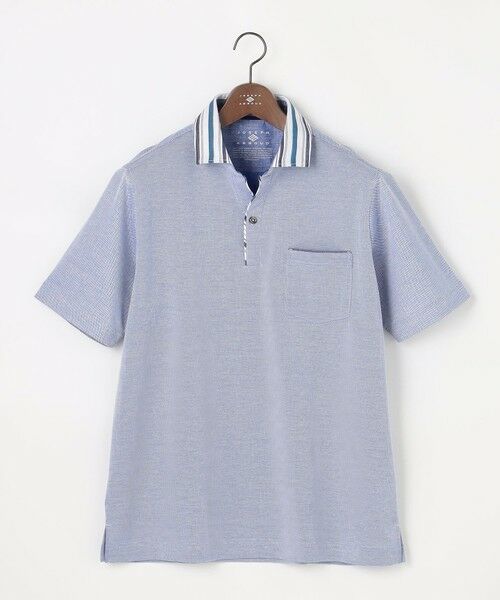 JOSEPH ABBOUD / ジョセフ アブード ポロシャツ | 【愛されて21年！オーガニックコットン使用】ダディ ポロシャツ（サックスブルー系）