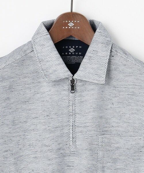 JOSEPH ABBOUD / ジョセフ アブード ポロシャツ | 【フランス産リネン×日本の技術・清涼感】ノルマンディリネントップジャージ ジップ ポロシャツ | 詳細4