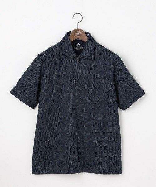 JOSEPH ABBOUD / ジョセフ アブード ポロシャツ | 【フランス産リネン×日本の技術・清涼感】ノルマンディリネントップジャージ ジップ ポロシャツ | 詳細10