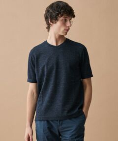 JOSEPH ABBOUD / ジョセフ アブード カットソー | 【フランス産リネン×尾州の技術・清涼感】ノルマンディリネントップジャージー Vネック Tシャツ