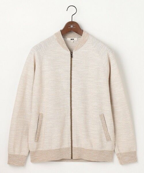 JOSEPH ABBOUD / ジョセフ アブード カーディガン・ボレロ | 【キングサイズ・イタリア糸×エコ素材・通気性・軽量】スラブギマ×和紙 ニット ブルゾン | 詳細2