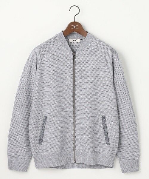 JOSEPH ABBOUD / ジョセフ アブード カーディガン・ボレロ | 【キングサイズ・イタリア糸×エコ素材・通気性・軽量】スラブギマ×和紙 ニット ブルゾン | 詳細11