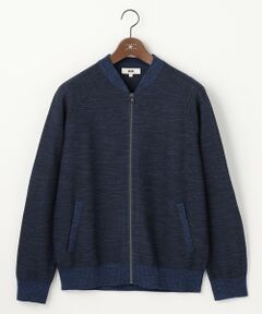 JOSEPH ABBOUD / ジョセフ アブード カーディガン・ボレロ | 【イタリア糸×エコ素材・通気性・軽量】スラブギマ×和紙 ニット ブルゾン