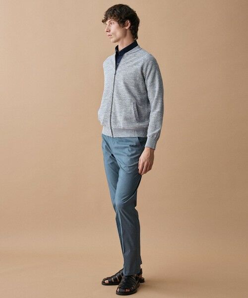 JOSEPH ABBOUD / ジョセフ アブード カーディガン・ボレロ | 【イタリア糸×エコ素材・通気性・軽量】スラブギマ×和紙 ニット ブルゾン | 詳細4
