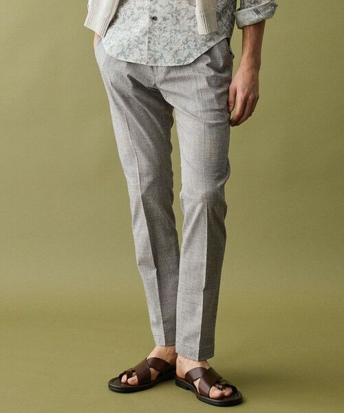 JOSEPH ABBOUD / ジョセフ アブード その他パンツ | 【ウエストも伸びる!/清涼/ストレッチ】スラブストレッチ パンツ(ライトグレー系)