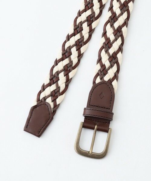 JOSEPH ABBOUD / ジョセフ アブード ベルト・サスペンダー | 【イタリア素材/日本製】レザーミックスブレイド ベルト | 詳細1