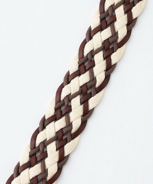 JOSEPH ABBOUD / ジョセフ アブード ベルト・サスペンダー | 【イタリア素材/日本製】レザーミックスブレイド ベルト | 詳細2