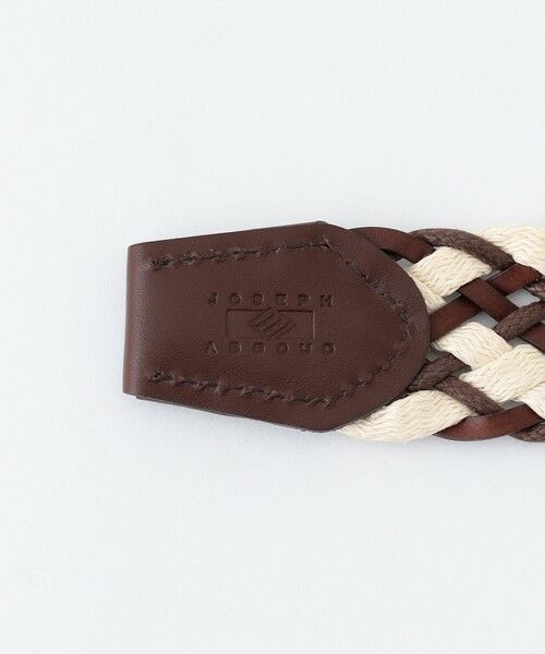 JOSEPH ABBOUD / ジョセフ アブード ベルト・サスペンダー | 【イタリア素材/日本製】レザーミックスブレイド ベルト | 詳細4
