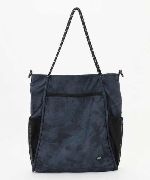 JOSEPH ABBOUD / ジョセフ アブード ショルダーバッグ | 【軽量/ECO撥水/ポケッタブル】エンボスプリント トートバッグ（ネイビー系5）