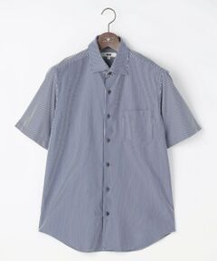 JOSEPH ABBOUD / ジョセフ アブード シャツ・ブラウス | 【キングサイズ・ジャージー素材・ストレッチ・イージーケア】コンパクトジャージーストライプシャツ