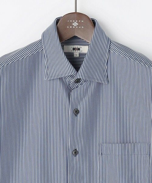 JOSEPH ABBOUD / ジョセフ アブード シャツ・ブラウス | 【キングサイズ・ジャージー素材・ストレッチ・イージーケア】コンパクトジャージーストライプシャツ | 詳細5