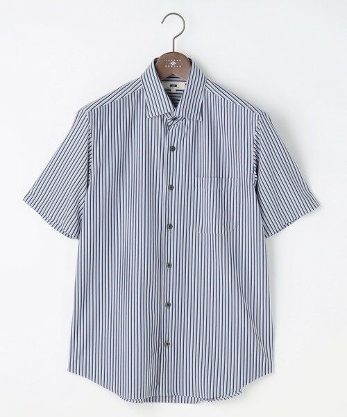 JOSEPH ABBOUD / ジョセフ アブード シャツ・ブラウス | 【キングサイズ・ジャージー素材・ストレッチ・イージーケア】コンパクトジャージーストライプシャツ | 詳細16