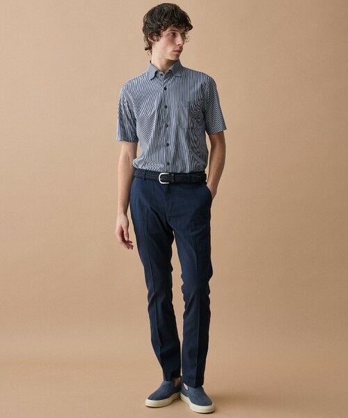 JOSEPH ABBOUD / ジョセフ アブード シャツ・ブラウス | 【キングサイズ・ジャージー素材・ストレッチ・イージーケア】コンパクトジャージーストライプシャツ | 詳細13