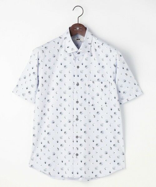 JOSEPH ABBOUD / ジョセフ アブード シャツ・ブラウス | 【キングサイズ・ジャージー素材・ストレッチ・イージーケア】コンパクトジャージープリント シャツ | 詳細4