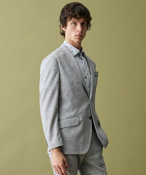 JOSEPH ABBOUD / ジョセフ アブード テーラードジャケット | 【キングサイズ・通気性/清涼/軽量/ストレッチ】クールピケストレッチジャケット | 詳細1