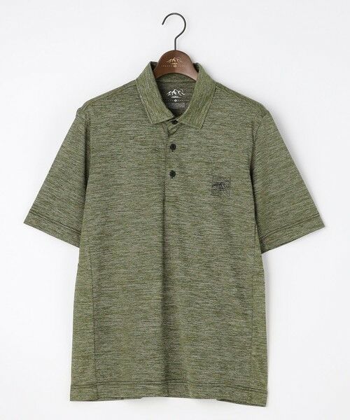 JOSEPH ABBOUD / ジョセフ アブード ポロシャツ | 【ゆったり】ドライクールスキンアウトドアポロシャツ（カーキ系）