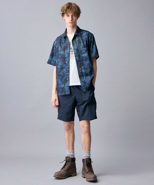 JOSEPH ABBOUD / ジョセフ アブード カットソー | 【ゆったり】プレーティング天竺 リーフプリントアウトドア Tシャツ | 詳細16