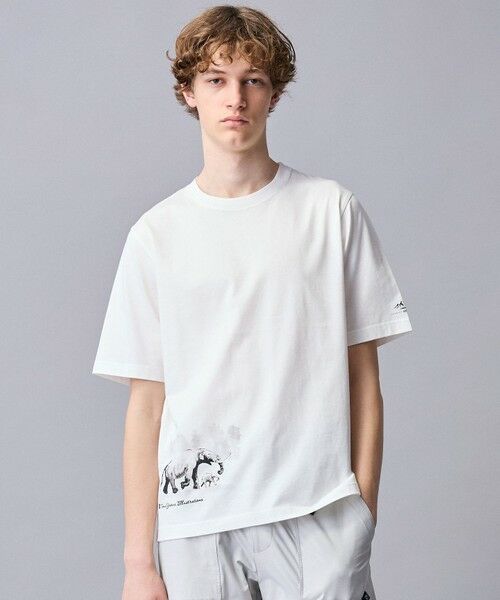 JOSEPH ABBOUD / ジョセフ アブード カットソー | 【テーム・ヤルヴィコラボレーション/ゆったり】　　プレーティング天竺ヤルヴィー Tシャツ（ゾウ）