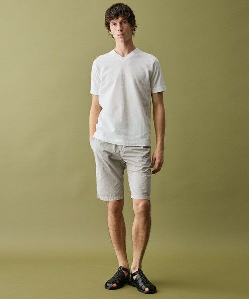 JOSEPH ABBOUD / ジョセフ アブード カットソー | 【キングサイズ・オーガニックコットン使用・日本製】JOEコットンサッカー Vネック Tシャツ | 詳細1