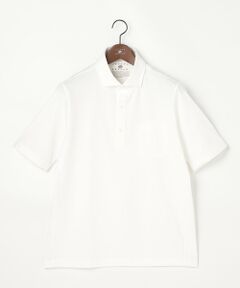 JOSEPH ABBOUD / ジョセフ アブード ポロシャツ | 【キングサイズ・オーガニックコットン使用・JAPANファブリック】ミニ千鳥サッカー ポロシャツ