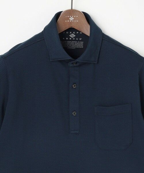 JOSEPH ABBOUD / ジョセフ アブード ポロシャツ | 【キングサイズ・オーガニックコットン使用・JAPANファブリック】ミニ千鳥サッカー ポロシャツ | 詳細7