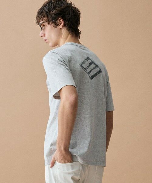 JOSEPH ABBOUD / ジョセフ アブード カットソー | 【キングサイズ・滑らかな肌触り】ダイヤロゴバックプリント Tシャツ | 詳細3