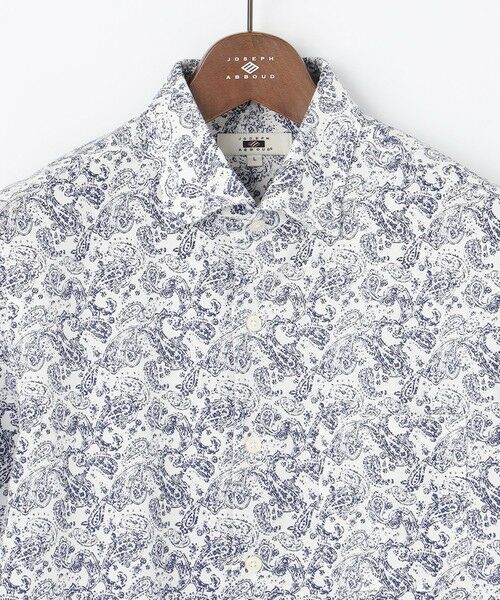 JOSEPH ABBOUD / ジョセフ アブード シャツ・ブラウス | 【キングサイズ・日本製ジャージー使用・清涼感・イージーケア】シャンブレー ペイズリープリント シャツ | 詳細4