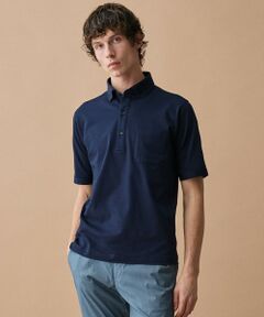 JOSEPH ABBOUD / ジョセフ アブード ポロシャツ | 【オーガニックコットン使用・JAPANファブリック】ミニ千鳥サッカー ポロシャツ