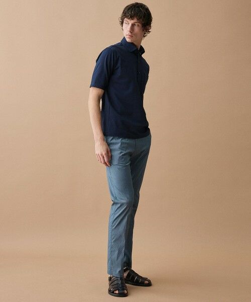 JOSEPH ABBOUD / ジョセフ アブード ポロシャツ | 【オーガニックコットン使用・JAPANファブリック】ミニ千鳥サッカー ポロシャツ | 詳細3